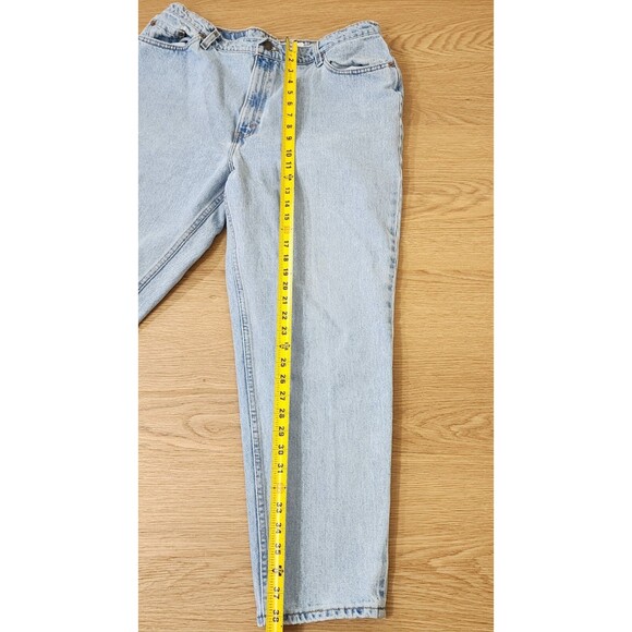 Levis 522 Jeans Womens 20 S Light Wash Tapered Fit Made In USA 36x29 Vintage - Picture 9 of 14